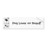 Cute Cartoon Dog Bumper Sticker bumper stickers
