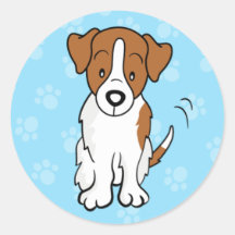 Cute Cartoon Dog Jack Russell Sticker