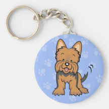 Cute Cartoon Dog Yorkie Keychain
