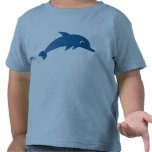 Cute cartoon dolphin blue tee shirt