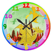 Cute Cartoon Dragon Rainbow Colours