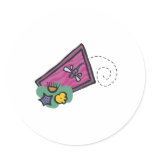 cute cartoon dragonfly design stickers
