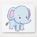 Cute Cartoon Elephant Shirts mousepads