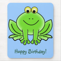 Cute Cartoon Frog Hoppy Birthday Funny Greeting