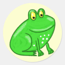 Cute Cartoon Frog Stickers
