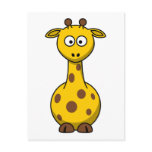 Cute Cartoon Giraffe postcards