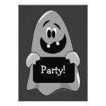 Cute Cartoon Goofy Ghost Halloween Design Template Custom Announcement