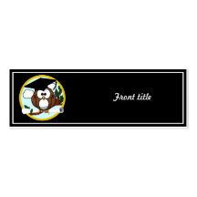 Cute Cartoon Graduation Owl With Cap & Diploma Business Card