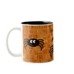 Cute Cartoon Halloween Spiders mugs