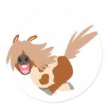 Cute Cartoon Happy Pinto Pony sticker