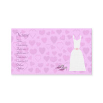 Cute Cartoon Hearts, Dress & Shoes Wedding Planner