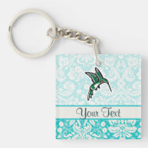 Cute Cartoon Hummingbird Keychain