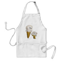 Cute Cartoon Ice Cream Cones Apron