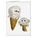 Cute Cartoon Ice Cream Cones cards