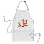 Cute Cartoon Kangaroo Dad and Son Cooking Apron