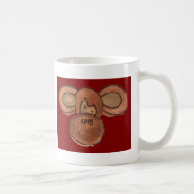 Cute Cartoon Monkey Coffee Cup Mug