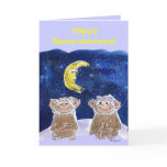 Cute Cartoon Monkeys Anniversary Card