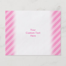 Cute Cartoon Mouse on Pink Stripes. Full Color Flyer