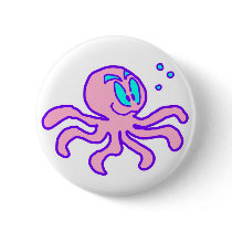 Cute Cartoon Octopus Aquatic Animal Funny