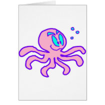 Cute Cartoon Octopus Aquatic Animal Funny