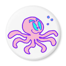Cute Cartoon Octopus Aquatic Animal Funny