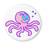 Cute Cartoon Octopus Aquatic Animal Funny magnets