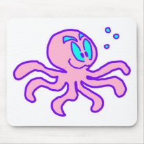 Cute Cartoon Octopus Aquatic Animal Funny