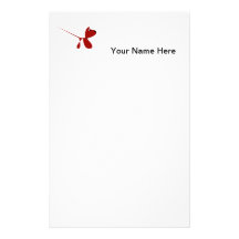 Cute Cartoon of Puppy dog Stationery Paper