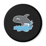 cute cartoon orca killer whale magnets