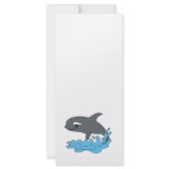 cute cartoon orca killer whale customized rack card