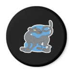 cute cartoon panther magnet