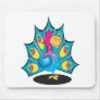 cute cartoon peacock mouse pad