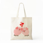 Cute Cartoon Pigs in Love Bag