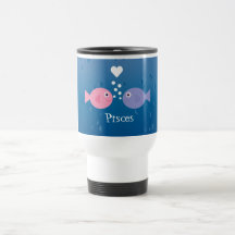 Cute Cartoon Pisces Fish Custom Mugs