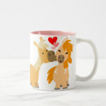 Cute Cartoon Ponies in Love mug