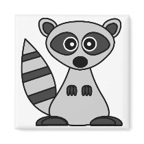 Cute Cartoon Racoon