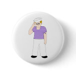 Cute Cartoon Sailor Pinback Button