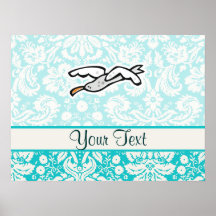 Cute Cartoon Seagull Print