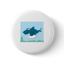 cute cartoon shark pin