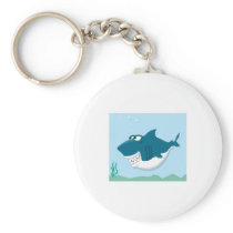 cute cartoon shark key chain