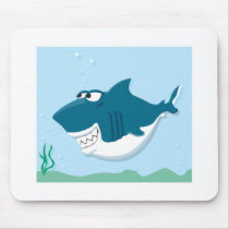 cute cartoon shark mouse pads