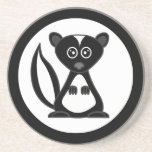 Cute Cartoon Skunk Beverage Coaster