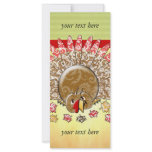Cute Cartoon Thanksgiving Turkey rack cards