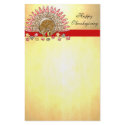 Cute Cartoon Thanksgiving Turkey stationery