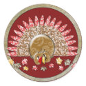 Cute Cartoon Thanksgiving Turkey stickers