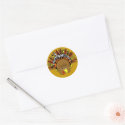 Cute Cartoon Thanksgiving Turkey Sticker