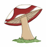 Cute Cartoon Toadstools Mushrooms Design photo sculptures
