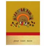 Cute Cartoon Turkey Business Flyer