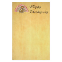 Cute Cartoon Turkey Damask Pattern