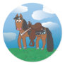 Cute Cartoon Western Horse